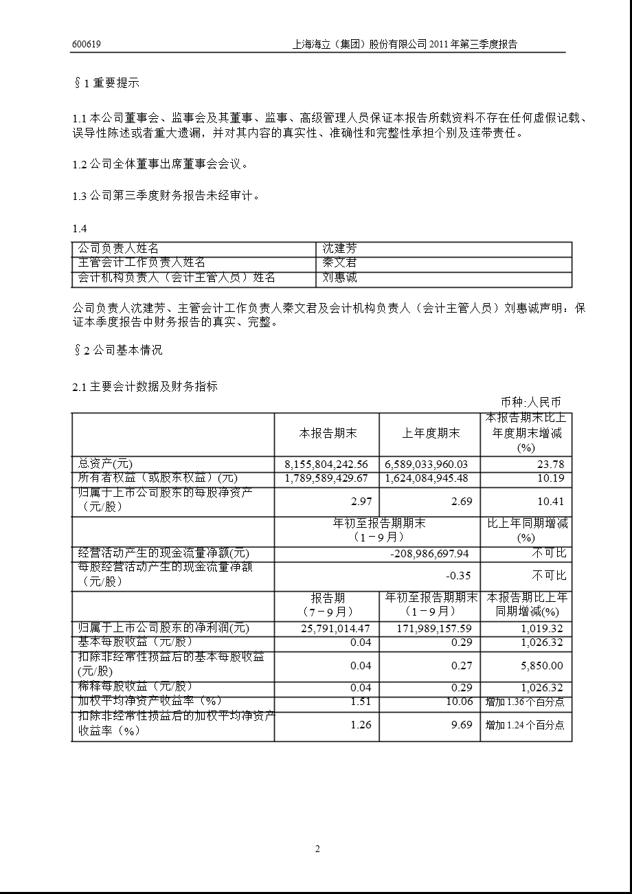 600619海立股份第三季度季报.ppt_第3页