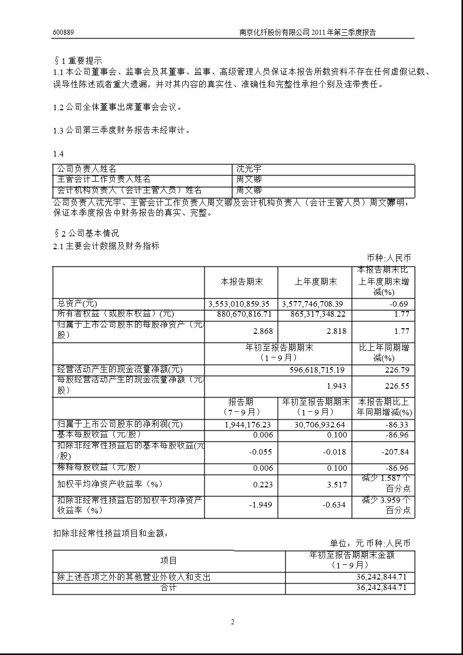 南京化纤第三季度季报.ppt_第3页