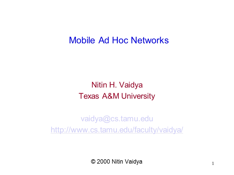 Mobile Ad Hoc Networks.ppt_第1页