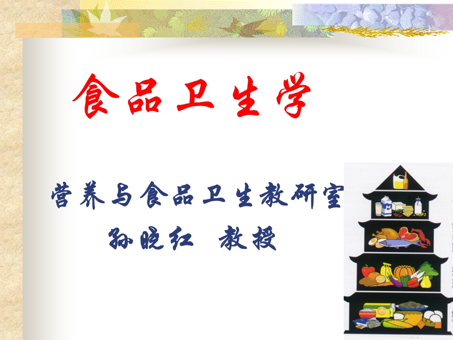 各类食品的卫生及其管理.ppt_第1页