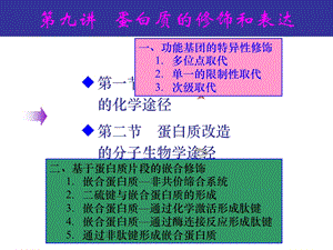 十讲蛋白质的物理化学性质分析（精品PPT） .ppt