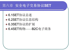 安全电子交易协议SET.ppt