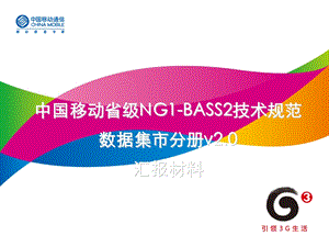 中国移动省级NG1BASS技术规范数据集市.ppt