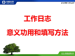 工作日志意义功用和填写办法_图文.ppt