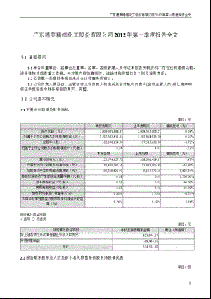 德美化工：第一季度报告全文.ppt