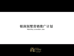 银润别墅营销推广计划.ppt