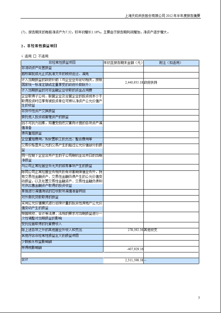 天玑科技：2012年半年度报告摘要.ppt_第3页