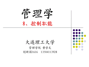 管理学08控制职能.ppt