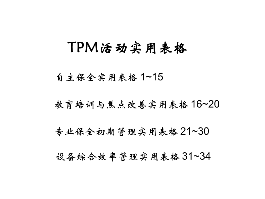 TPM标准表格大全(1).ppt_第1页