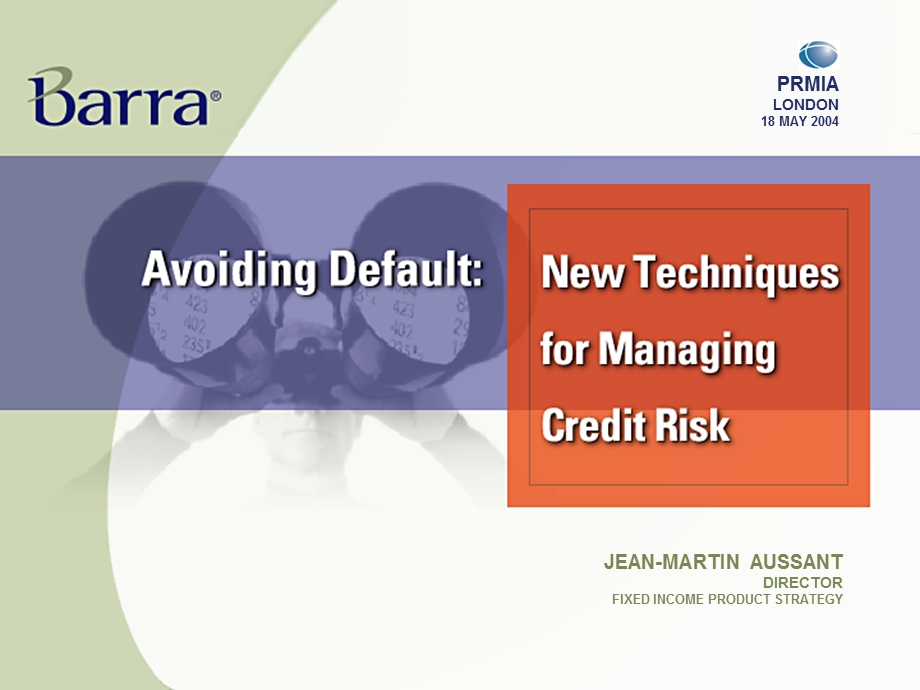 New Techniques for Managing Credit Risk.ppt_第1页