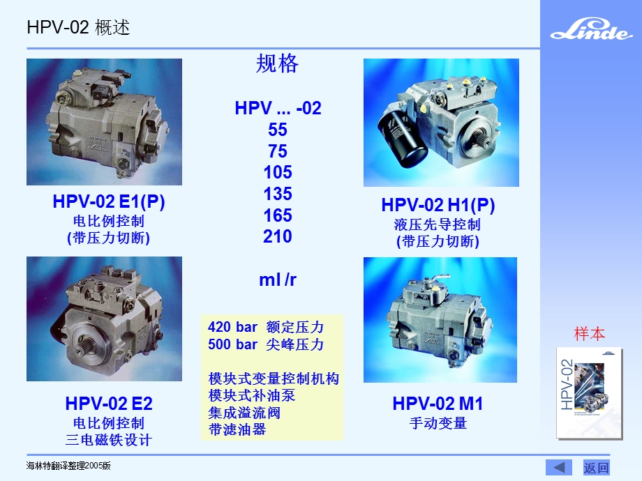 林德行走驱动技术 HPV02闭式变量泵.ppt_第2页