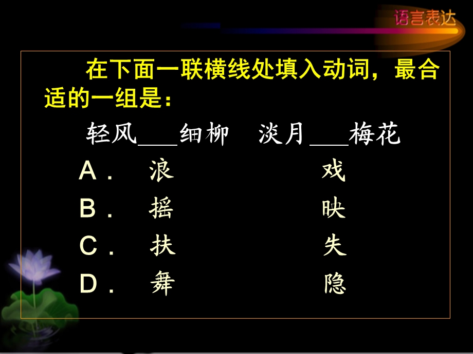 【精品课件】高考语文语言表达专题指导《准确鲜明生动》精美PPT课件.ppt_第2页