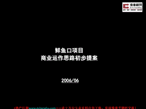 伟业顾问北京鲜鱼口项目商业运作思路初步提案.ppt