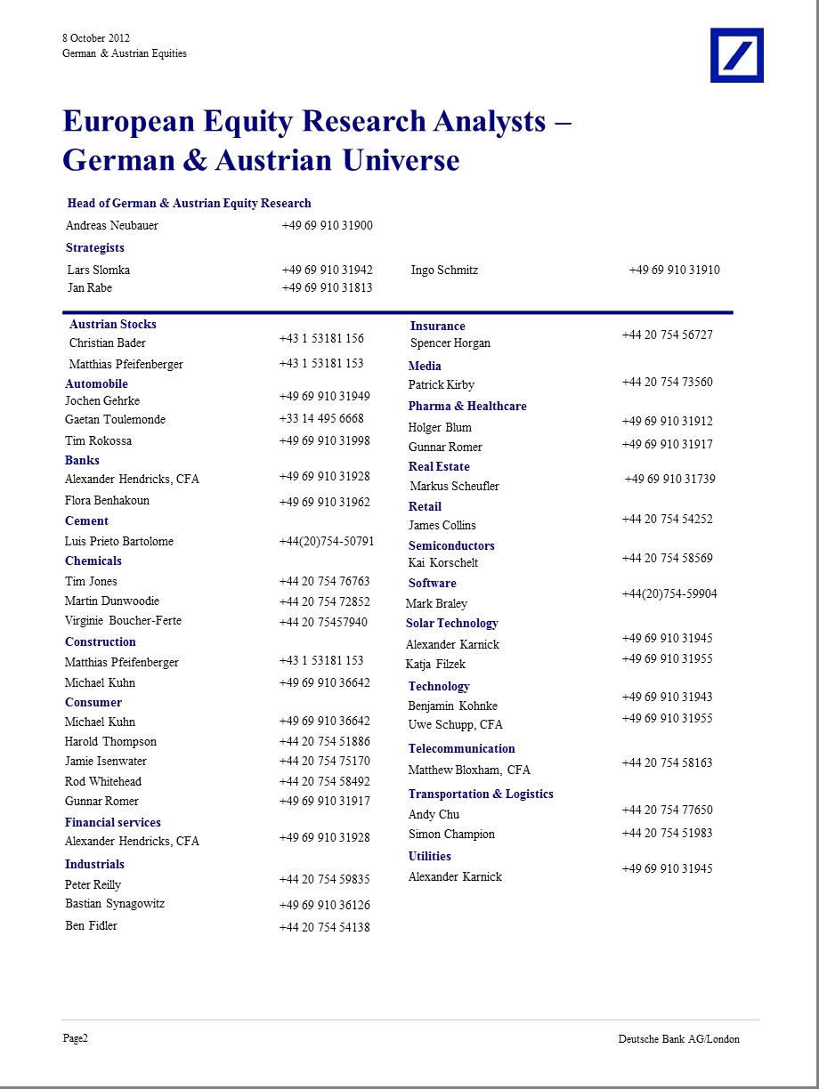 GERMAN&AUSTRIANEQUITIESDAILYNEWSFLOW1010.ppt_第2页