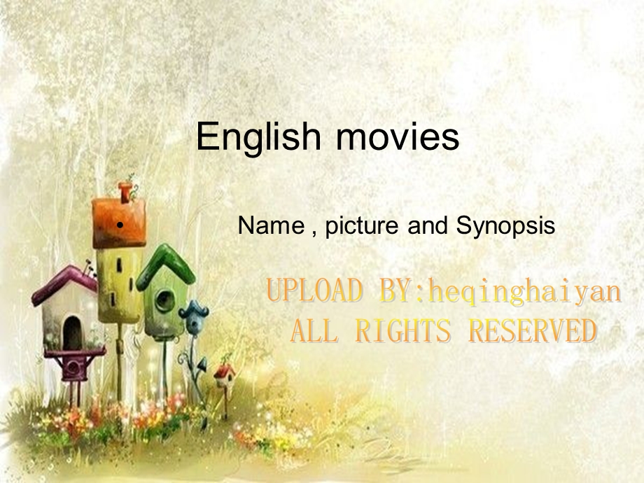 English Movies 英语演讲.ppt_第1页