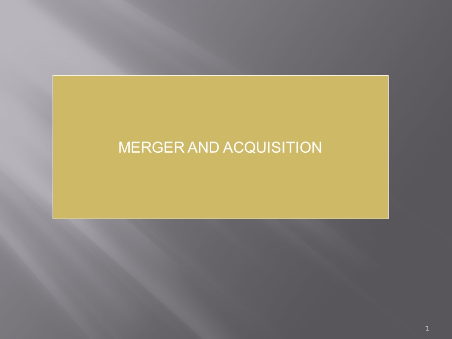 Merger And Acquisition.ppt_第1页