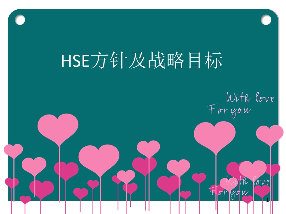 HSE方针及战略目标.ppt_第1页