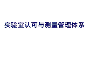 实验室认可的计量要求与测量管理体系(102张).ppt