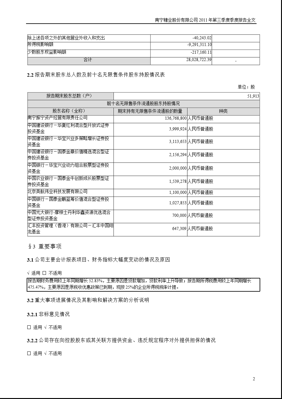 南宁糖业：第三季度报告全文.ppt_第2页