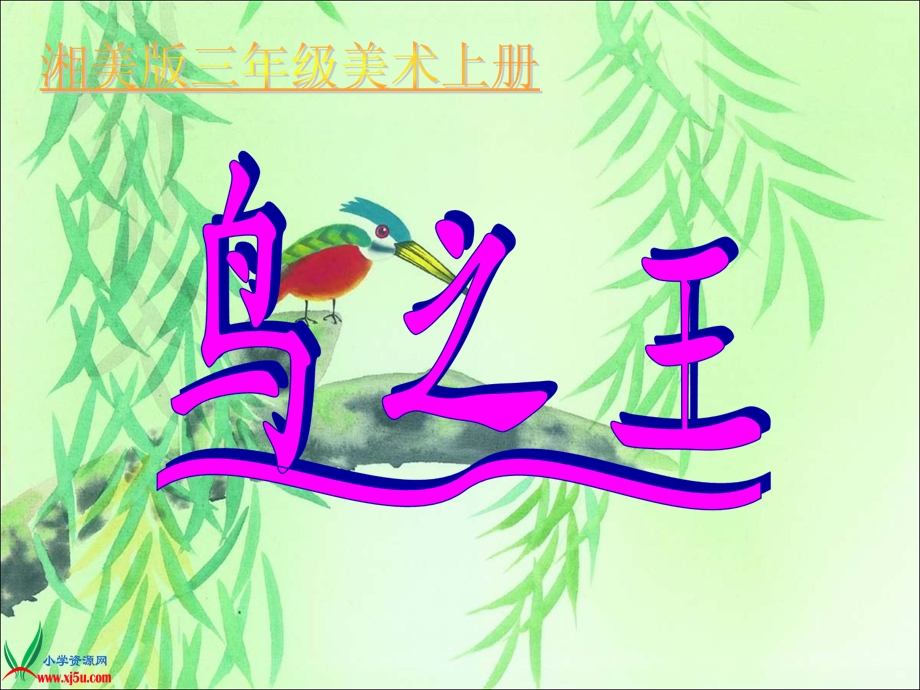 湘美版小学美术三级上册《鸟之王》课件2.ppt_第1页