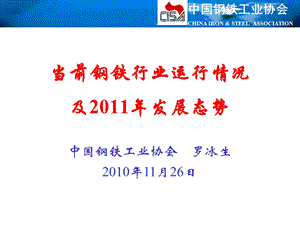 联合钢铁网会 当前钢铁行业运行及发展态势.ppt