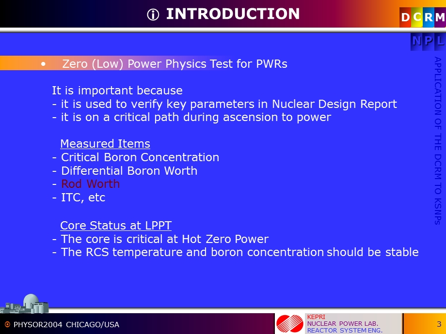 Development of Dynamic Control rod Reactivity Measurement.ppt_第3页