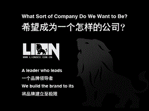 男士内衣LION品牌策划[服装行业].ppt