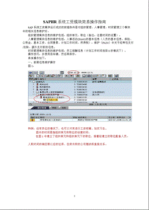 SAPHR工资模块简易操作指南.ppt