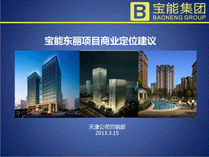 宝能东丽项目商业定位建议.ppt