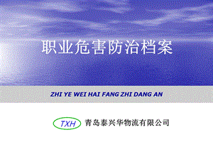 职业危害防治档案.ppt