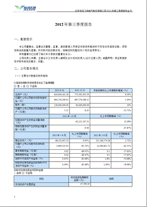 佳讯飞鸿：第三季度报告全文.ppt