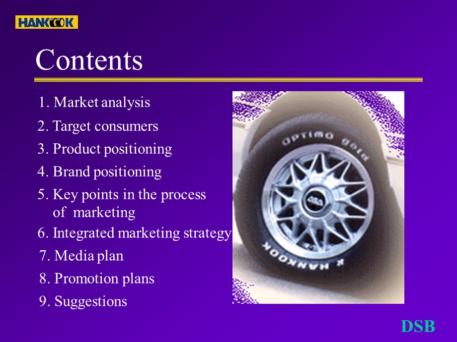 Integrated Marketing Plan of HANKOOK Tires.ppt_第2页