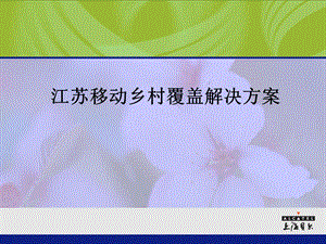 移动公司乡村覆盖解决方案.ppt