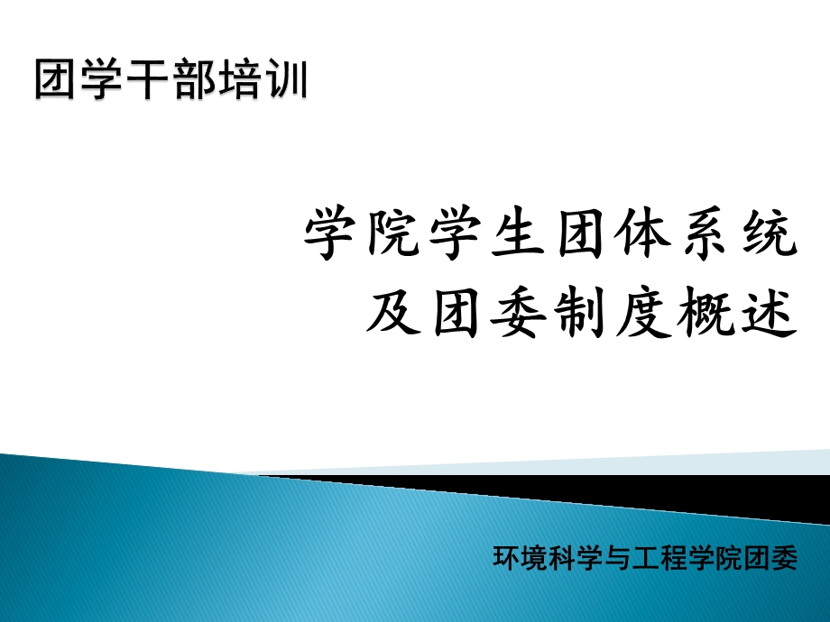 学生组织系统及团委制度概述.ppt_第1页