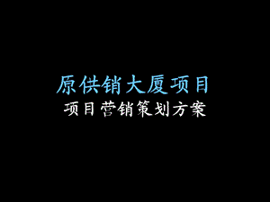 江苏盐城原供销大厦项目项目营销策划方案104PPT.ppt