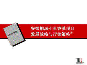 安徽桐城七里香溪项目发展战略与行销策略.ppt