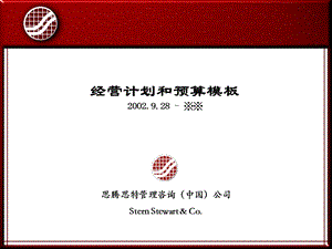 经营计划模板.ppt