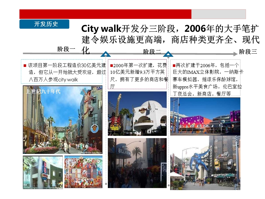 美国洛杉矶City Walk主题式特色商业街案例分析.ppt_第3页