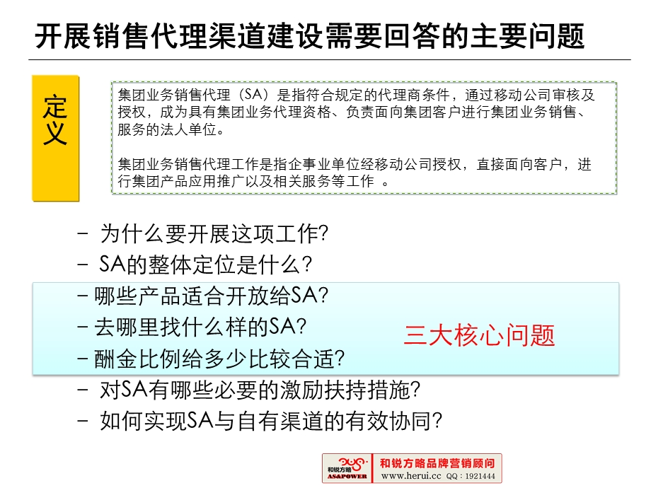 2009年中国移动销售代理（SA）渠道建设思路研讨(1).ppt_第2页