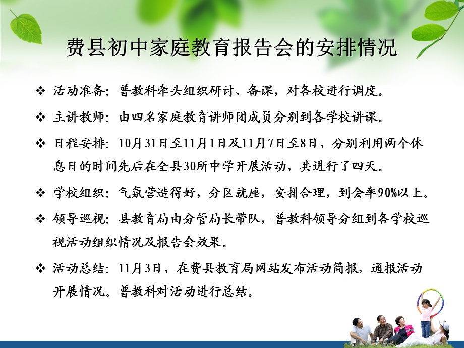 “素质教育家校行”初中家庭教育报告会 的总结与反思.ppt_第2页