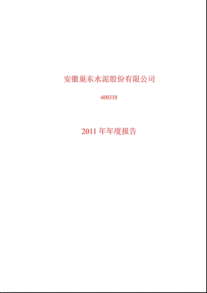 600318_ 巢东股份年报.ppt