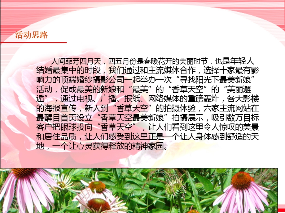 顶端婚纱摄影公司“寻找阳光下最美新娘”活动策划案.ppt_第2页