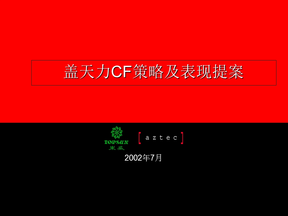 盖天力CF策略及表现提案.ppt_第1页