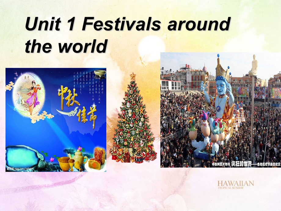 人教版高中英语课件：book3unit1 reading festivals and celebrations.ppt_第1页