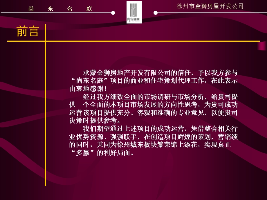 【商业地产】徐州尚东名庭项目营销企划案74ppt.ppt_第2页