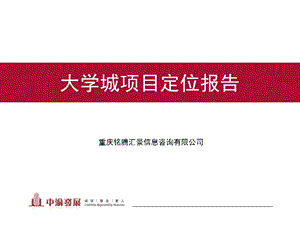 中渝大学城项目定位报告194p.ppt