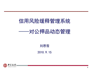 信用风险缓释管理系统(对公押品动态管理系统介绍9&#46;14新)1.ppt