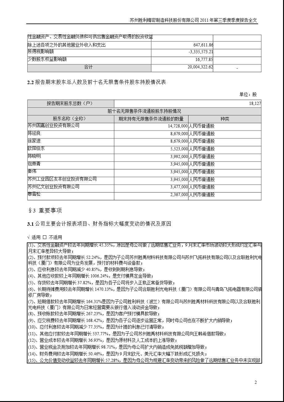 胜利精密：第三季度报告全文.ppt_第2页