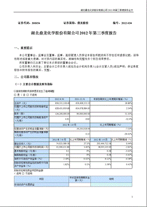 鼎龙股份：第三季度报告全文.ppt