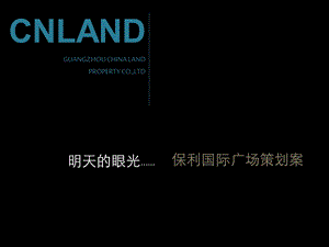 中地行定稿保利国际广场策划案.ppt